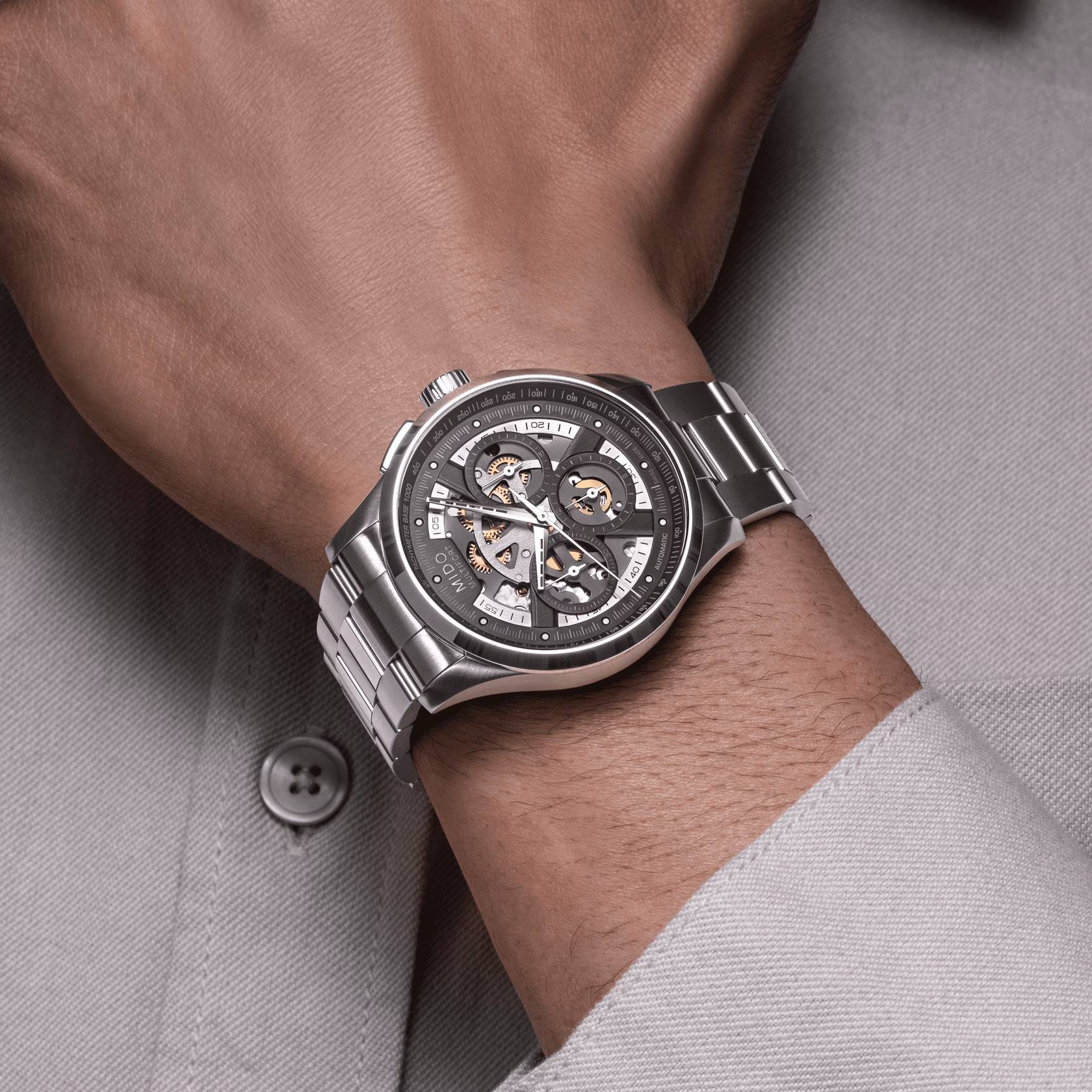 Orologio Uomo Mido Automatico Multifort Skeleton M0386621106000